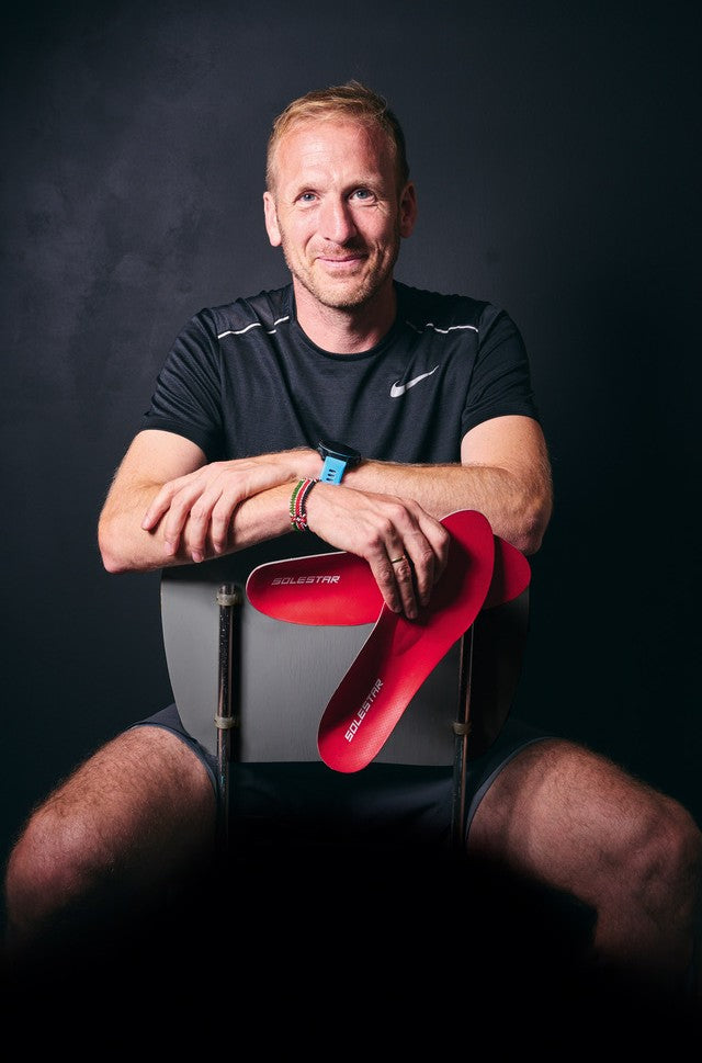 Professional runner Jan Fitschen using Solestar neutral run insoles.