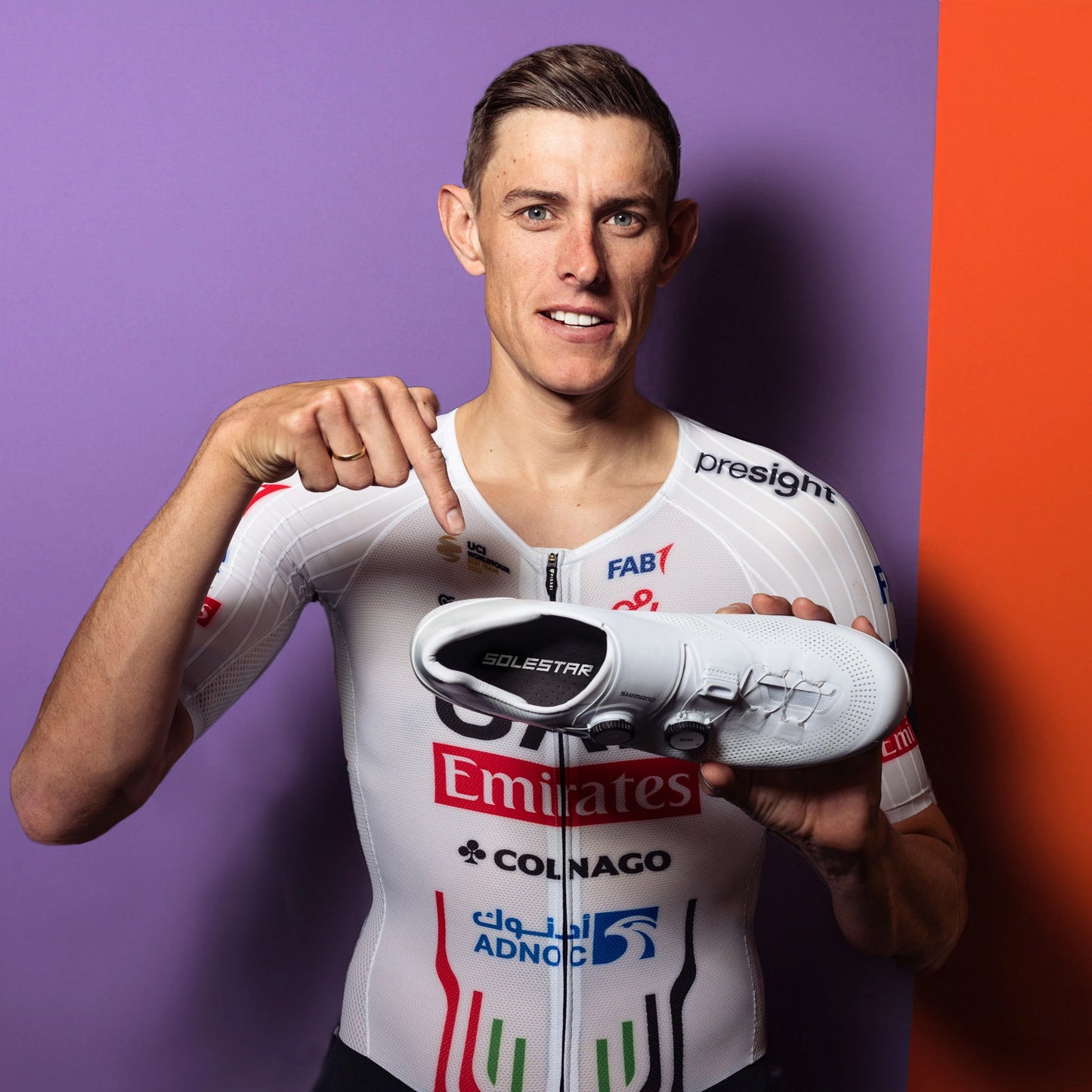 nils politt with solestar cycling insoles